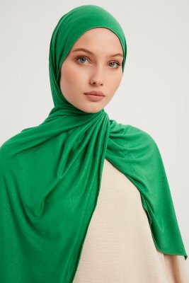 Sibel - Hijab Jersey Vert