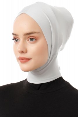 Elnara - Bonnet Cross Hijab Gris Clair
