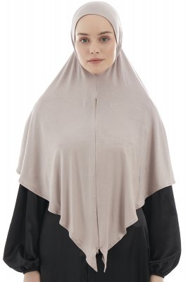 Ajda - Hijab Zip Gris Pierre