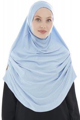 Roxelana - Hijab Al Amira Bleu Clair Longue