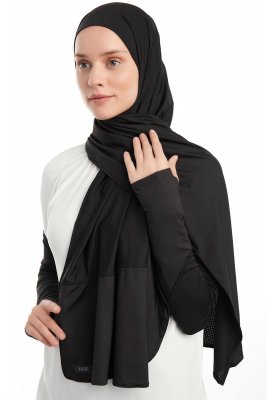 Azize - Pro Scarf Sport Hijab Set Noir