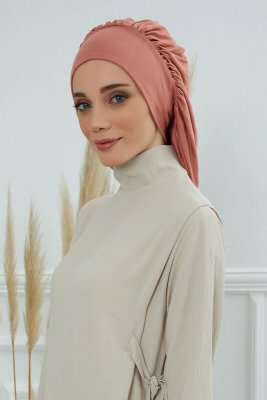 Isabella - Turban En Coton Saumon