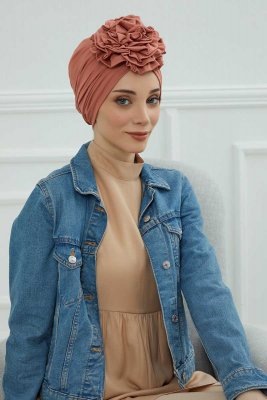 Kerstin - Turban En Coton Saumon