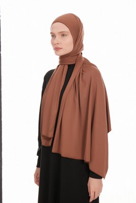 Farah - Hijab Jersey Marron