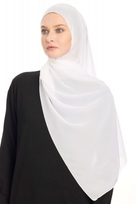 Chiffon Hijab - Blanc