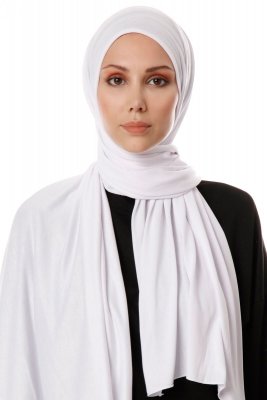 Hande - Hijab En Coton Blanc - Gülsoy