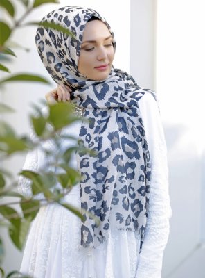 Dounia - Hijab à Motifs Marron