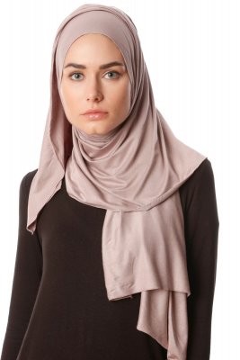 Melek - Hijab Jersey Premium Gris Pierre - Ecardin