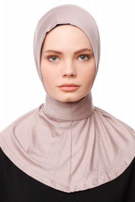 Zeliha - Hijab Pratique Viscose Gris Pierre