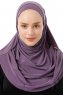 Esma - Hijab Amira Violet Foncé - Firdevs