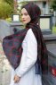 Tutku - Hijab à Motifs Rouge & Noir - Sal Evi