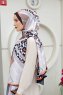 Hijab Twill à Motifs Orange - Sal Evi