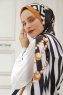 Hijab Twill à Motifs Yellow Pearl - Sal Evi