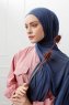 Sibel - Hijab Jersey Bleu Marin