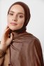 Sibel - Hijab Jersey Marron Foncé