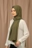 Yildiz - Hijab Crepe Chiffon Olive Verte