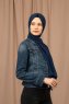 Yildiz - Hijab Crepe Chiffon Bleu Marin