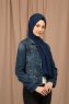 Yildiz - Hijab Crepe Chiffon Bleu Marin
