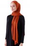 Seda - Hijab Jersey Rouge Brique - Ecardin