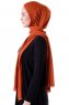 Seda - Hijab Jersey Rouge Brique - Ecardin