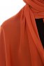 Derya - Hijab Pratique Chiffon Rouge Brique
