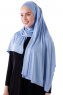 Hanfendy - Hijab Pratique One-Piece Bleu Clair