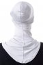 Damla - Bonnet Masque Ninja Hijab Gris Clair