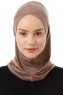 Babe Cross - Hijab Al Amira One-Piece Taupe Foncé