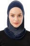 Babe Plain - Hijab Al Amira One-Piece Bleu Marin