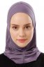 Babe Plain - Hijab Al Amira One-Piece Violet