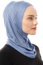 Babe Plain - Hijab Al Amira One-Piece Indigo