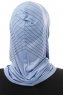 Babe Plain - Hijab Al Amira One-Piece Indigo