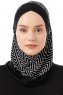 Silva Cross - Hijab Al Amira One-Piece Noir & Blanc