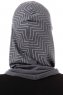 Silva Cross - Hijab Al Amira One-Piece Gris Foncé
