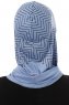 Silva Cross - Hijab Al Amira One-Piece Indigo