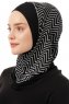 Silva Plain - Hijab Al Amira One-Piece Noir & Blanc