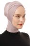Elnara - Bonnet Cross Hijab Gris Pierre