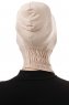 Elnara - Bonnet Plain Hijab Taupe Clair