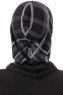 Ekose Plain - Hijab Al Amira One-Piece Noir & Gris Clair