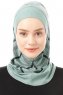 Ekose Plain - Hijab Al Amira One-Piece Vert