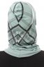 Ekose Plain - Hijab Al Amira One-Piece Vert