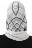 Ekose Cross - Hijab Al Amira One-Piece Gris Clair