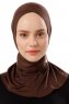 Ceren - Hijab Pratique Viscose Marron Foncé