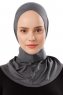 Ceren - Hijab Pratique Viscose Gris Foncé