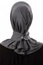 Ceren - Hijab Pratique Viscose Gris Foncé