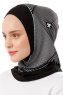 Wind Plain - Hijab Al Amira One-Piece Noir & Blanc