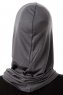 Logo Plain - Hijab Al Amira One-Piece Gris Foncé