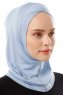 Logo Cross - Hijab Al Amira One-Piece Bleu Clair