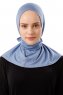 Sportif Plain - Hijab Pratique Viscose Indigo