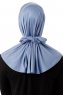 Sportif Plain - Hijab Pratique Viscose Indigo